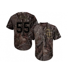 Colorado Rockies #55 Jon Gray Camo Realtree Collection Cool Base Stitched MLB Jersey