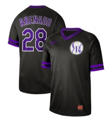 Nike Colorado Rockies #28 Nolan Arenado Black M&N MLB Jersey