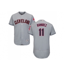 Cleveland Indians #11 Jose Ramirez Grey Flexbase Authentic Collection Stitched MLB Jersey