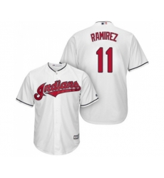 Cleveland Indians #11 Jose Ramirez Replica White Home Cool Base Baseball Jersey