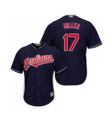 Cleveland Indians #17 Brad Miller Replica Navy Blue Alternate 1 Cool Base Baseball Jersey