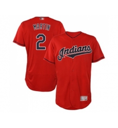 Cleveland Indians #2 Leonys Martin Scarlet Alternate Flex Base Authentic Collection Baseball Jersey