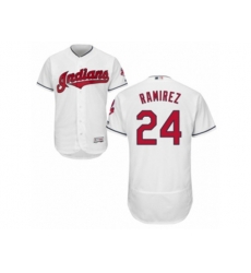 Cleveland Indians #24 Manny Ramirez White Flexbase Authentic Collection MLB Jersey
