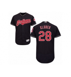 Cleveland Indians #28 Corey Kluber Navy Blue Flexbase Authentic Collection MLB Jersey