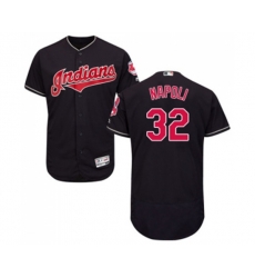 Cleveland Indians #32 Mike Napoli Navy Blue Alternate Flex Base Authentic Collection Baseball Jersey