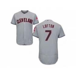 Cleveland Indians #7 Kenny Lofton Grey Flexbase Authentic Collection MLB Jersey Cleveland Indians #7 Kenny Lofton Grey Flexbase Authentic Collection MLB Jersey