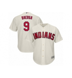 Cleveland Indians #9 Carlos Baerga Replica Cream Alternate 2 Cool Base MLB Jersey