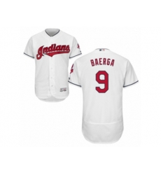 Cleveland Indians #9 Carlos Baerga White Flexbase Authentic Collection MLB Jersey