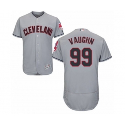 Cleveland Indians #99 Ricky Vaughn Majestic Grey Flexbase Authentic Collection Player Jersey Cleveland Indians #99 Ricky Vaughn Majestic Grey Flexbase Authentic Collection Player Jersey