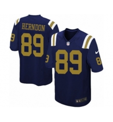 New York Jets #89 Chris Herndon Limited Navy Blue Alternate NFL Jersey