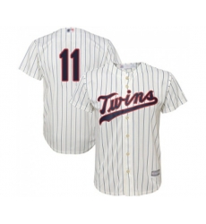 Minnesota Twins #11 Jorge Polanco Replica Cream Alternate Cool Base Baseball Jersey