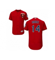 Minnesota Twins #14 Kent Hrbek Scarlet Flexbase Authentic Collection MLB Jersey