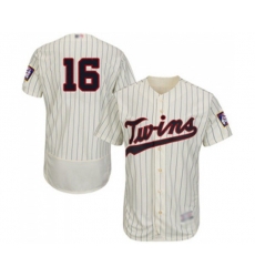 Minnesota Twins #16 Jonathan Schoop Cream Alternate Flex Base Authentic Collection Baseball Jersey