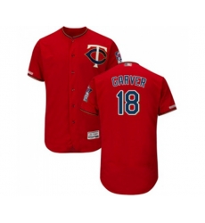Minnesota Twins #18 Mitch Garver Scarlet Alternate Flex Base Authentic Collection Baseball Jersey