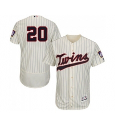 Minnesota Twins #20 Eddie Rosario Authentic Cream Alternate Flex Base Authentic Collection Baseball Jersey