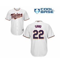Minnesota Twins #22 Miguel Sano Replica White Home Cool Base Baseball Jersey