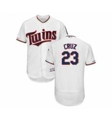 Minnesota Twins #23 Nelson Cruz White Home Flex Base Authentic Collection Baseball Jersey