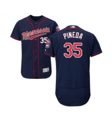 Minnesota Twins #35 Michael Pineda Navy Blue Alternate Flex Base Authentic Collection Baseball Jersey