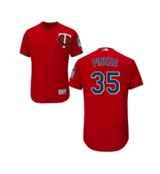 Minnesota Twins #35 Michael Pineda Scarlet Alternate Flex Base Authentic Collection Baseball Jersey