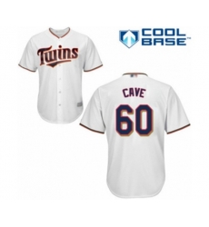 Minnesota Twins Jake Cave Replica White Home Cool Base Baseball Player Jersey