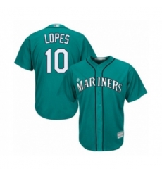 Seattle Mariners #10 Tim Lopes Authentic Teal Green Alternate Cool Base Baseball Player Jersey