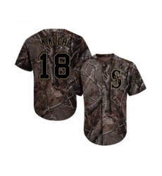 Seattle Mariners #18 Yusei Kikuchi Authentic Camo Realtree Collection Flex Base Baseball Jersey