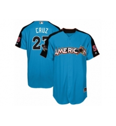 Seattle Mariners #23 Nelson Cruz Replica Blue American League 2017 MLB All-Star MLB Jersey