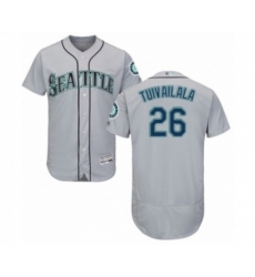 Seattle Mariners #26 Sam Tuivailala Grey Road Flex Base Authentic Collection Baseball Player Jersey
