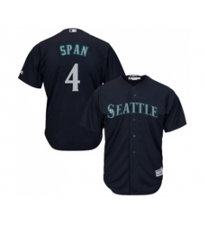 Seattle Mariners #4 Denard Span Replica Navy Blue Alternate 2 Cool Base Baseball Jersey