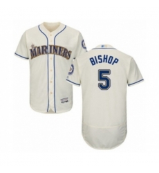 Seattle Mariners #5 Braden Bishop Cream Alternate Flex Base Authentic Collection Baseball Player Jersey Seattle Mariners #5 Braden Bishop Cream Alternate Flex Base Authentic Collection Baseball Player Jersey