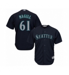 Seattle Mariners #61 Matt Magill Authentic Navy Blue Alternate 2 Cool Base Baseball Player Jersey