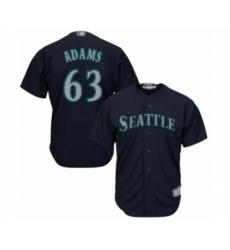 Seattle Mariners #63 Austin Adams Authentic Navy Blue Alternate 2 Cool Base Baseball Player Jersey