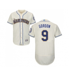Seattle Mariners #9 Dee Gordon Cream Alternate Flex Base Authentic Collection Baseball Jersey