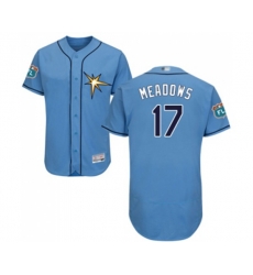 Tampa Bay Rays #17 Austin Meadows Columbia Alternate Flex Base Authentic Collection Baseball Jersey