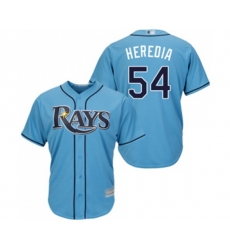 Tampa Bay Rays #54 Guillermo Heredia Replica Light Blue Alternate 2 Cool Base Baseball Jersey