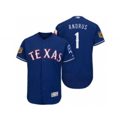 Texas Rangers #1 Elvis Andrus 2017 Spring Training Flex Base Authentic Collection Stitched Baseball Jersey