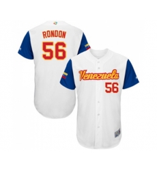 Venezuela Baseball #56 Hector Rondon White 2017 World Baseball Classic Authentic Team Jersey