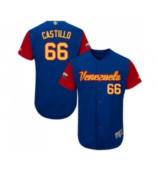 Venezuela Baseball #66 Jose Castillo Royal Blue 2017 World Baseball Classic Authentic Team Jersey
