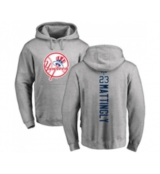 MLB Nike New York Yankees #23 Don Mattingly Ash Backer Pullover Hoodie