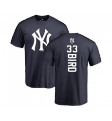 MLB Nike New York Yankees #33 Greg Bird Navy Blue Backer T-Shirt