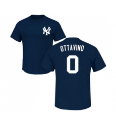New York Yankees #0 Adam Ottavino Navy Blue Name & Number T-Shirt