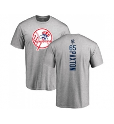 New York Yankees #65 James Paxton Ash Backer T-Shirt