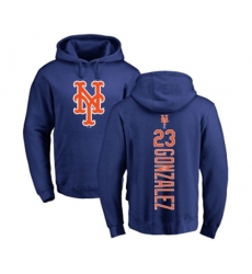 New York Mets #23 Adrian Gonzalez Replica Blue Salute to Service Baseball Hoodies