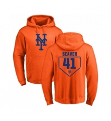 New York Mets #41 Tom Seaver Orange RBI Pullover Hoodie