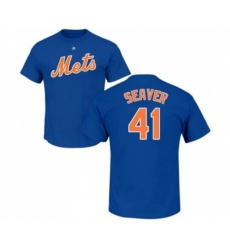 New York Mets #41 Tom Seaver Royal Blue Name & Number T-Shirt