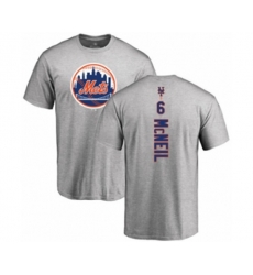 New York Mets #6 Jeff McNeil Ash Backer T-Shirt