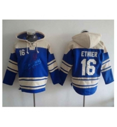 Los Angeles Dodgers #16 Andre Ethier Blue Sawyer Hooded Sweatshirt MLB Hoodie