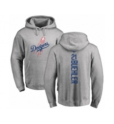 Los Angeles Dodgers #21 Walker Buehler Ash Backer Pullover Hoodie