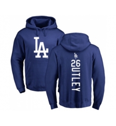 Los Angeles Dodgers #26 Chase Utley Replica Blue Salute to Service Baseball Hoodies