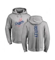 Los Angeles Dodgers #26 Chase Utley Replica Gray Salute to Service Baseball Hoodies
